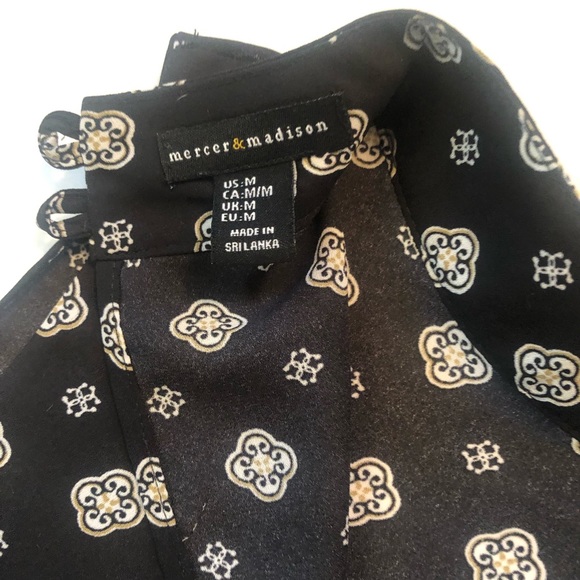 Mercer & Madison patterned top, Sz M - Picture 5 of 7